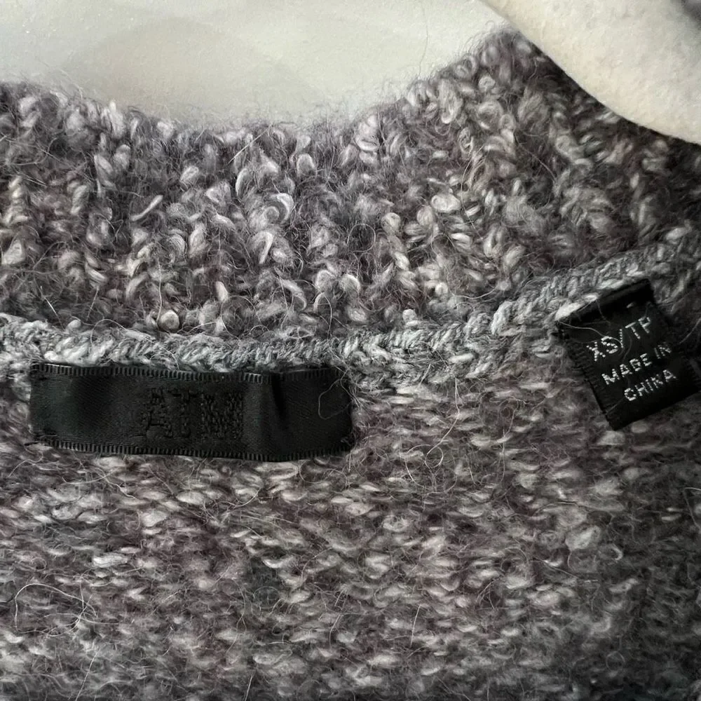 ATM Anthony Thomas Melillo Sweater Womens XS Gray Alpaca Blend Button Up